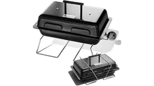 The image shows a selection of popular gas grills, highlighting the best choices under $500.