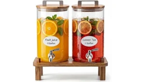 This image shows several beverage dispensers, likely featured in a Top Rated 9 Beverage Dispenser for Parties list.