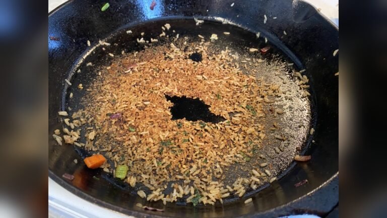 Why Rice Sticks in a Cast Iron Wok
