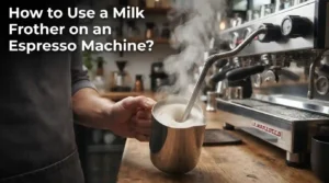 How to use a milk frother on an espresso machine