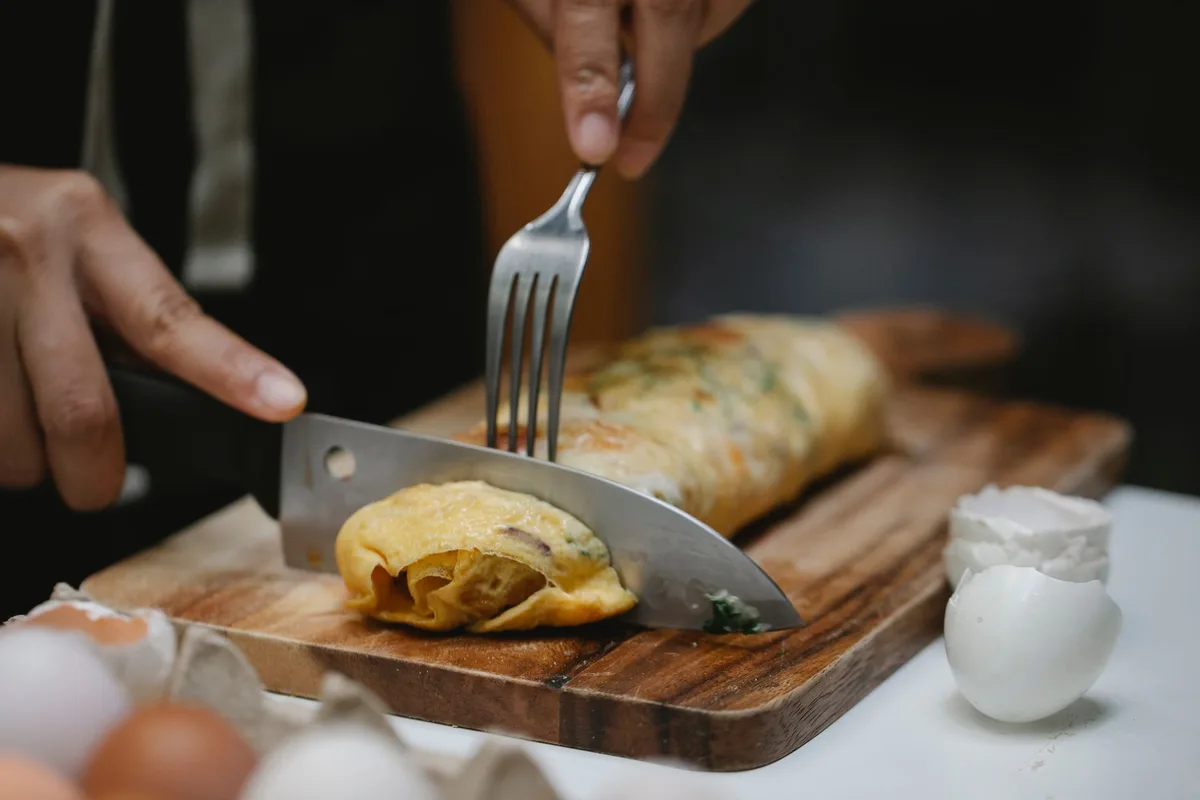 baked egg doneness test