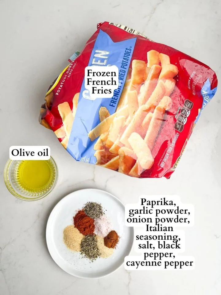 basket-style air fryer Rally's frozen fries