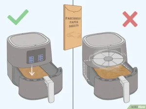 can you put napkins in the air fryer
