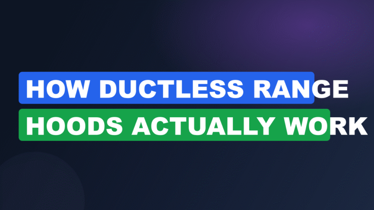 how does a ductless range hood work​