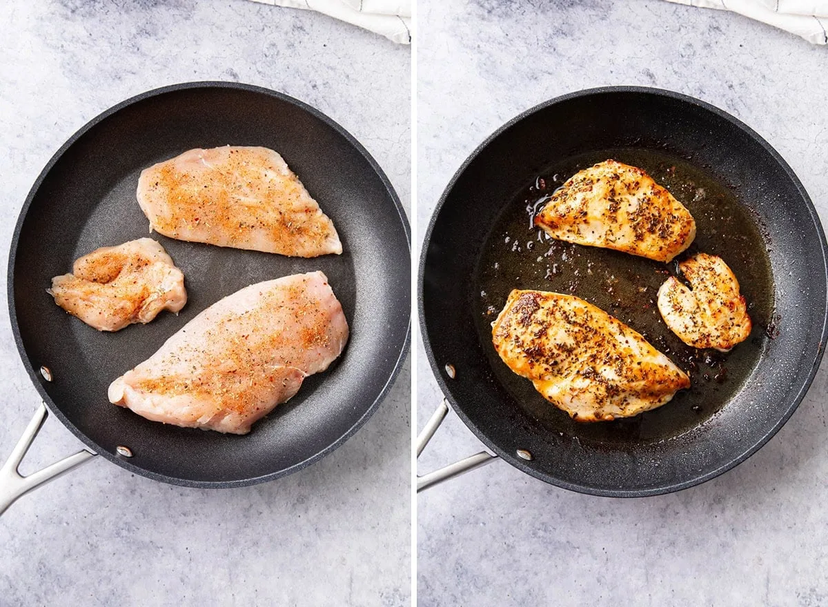 how to cook chicken in a saucepan