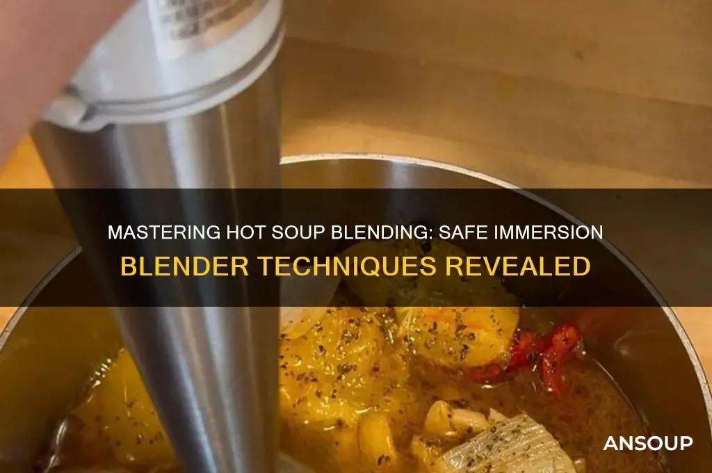 immersion blender hot soup steam safety