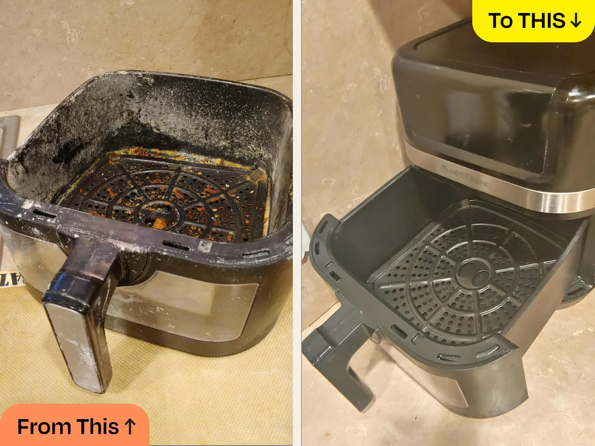 lecithin residue on basket