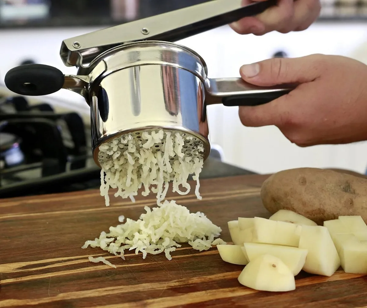 potato ricer clogged disc
