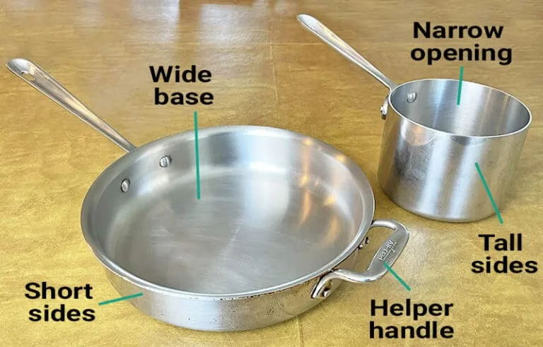 saucepan vs sauté pan