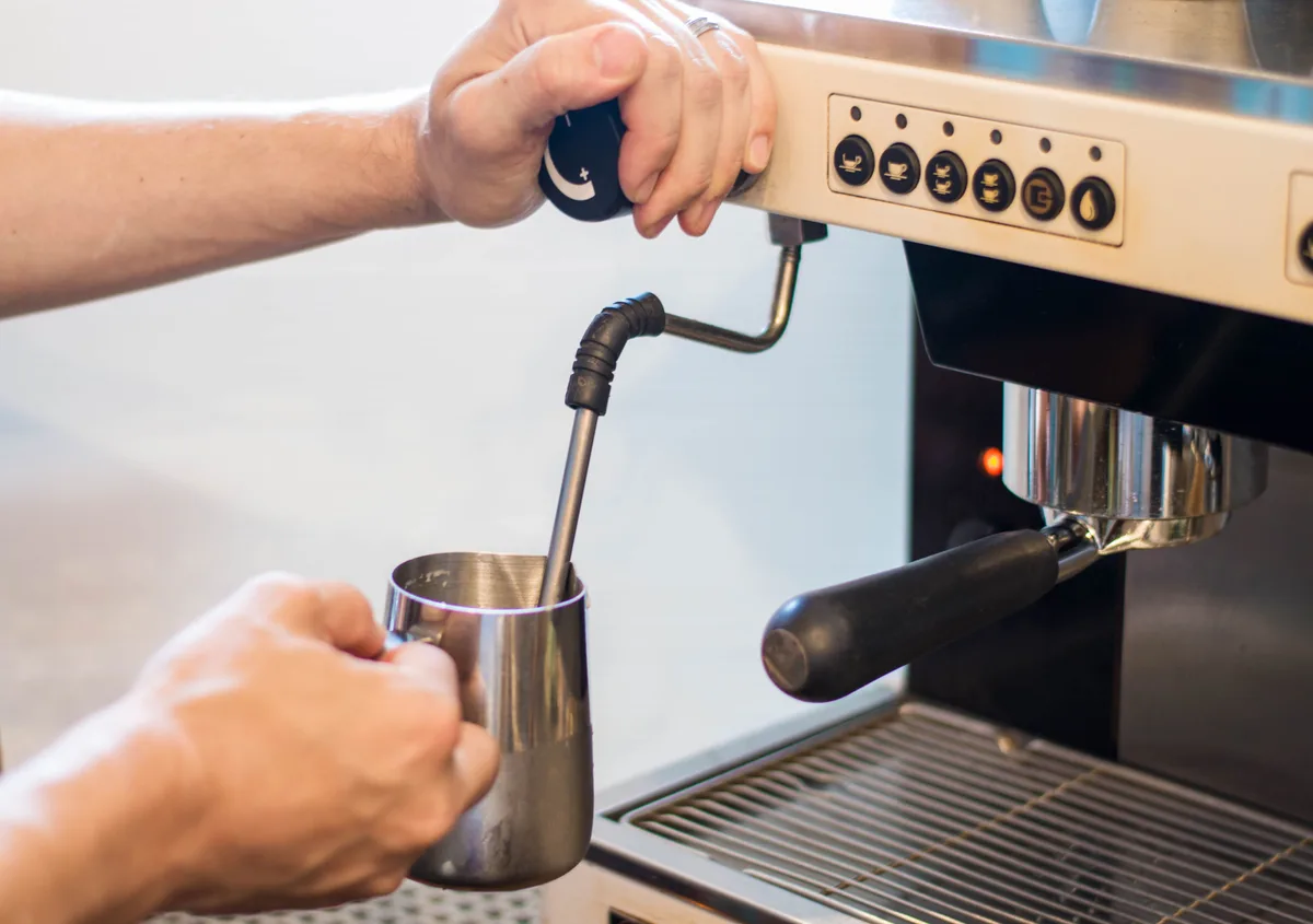steam wand milk frothing technique