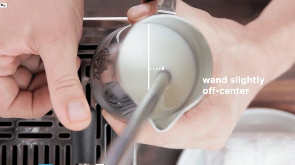 stretching phase steam wand