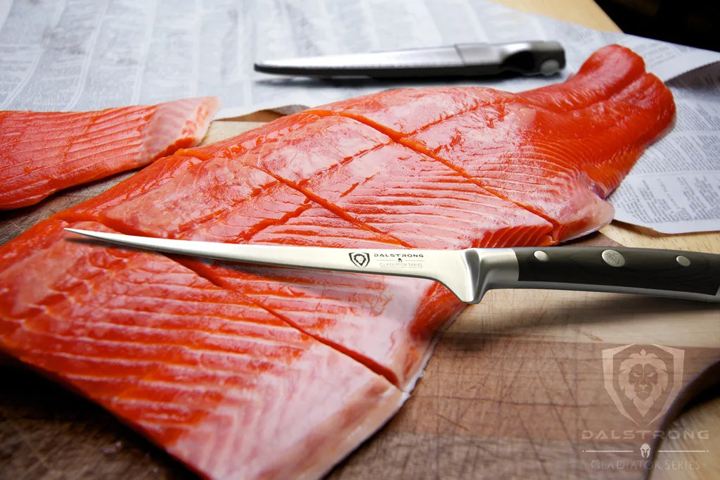 what angle to hold knife when filleting fish