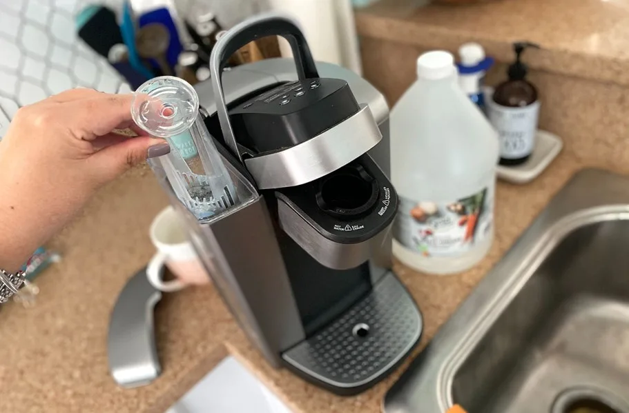 White vinegar flush
